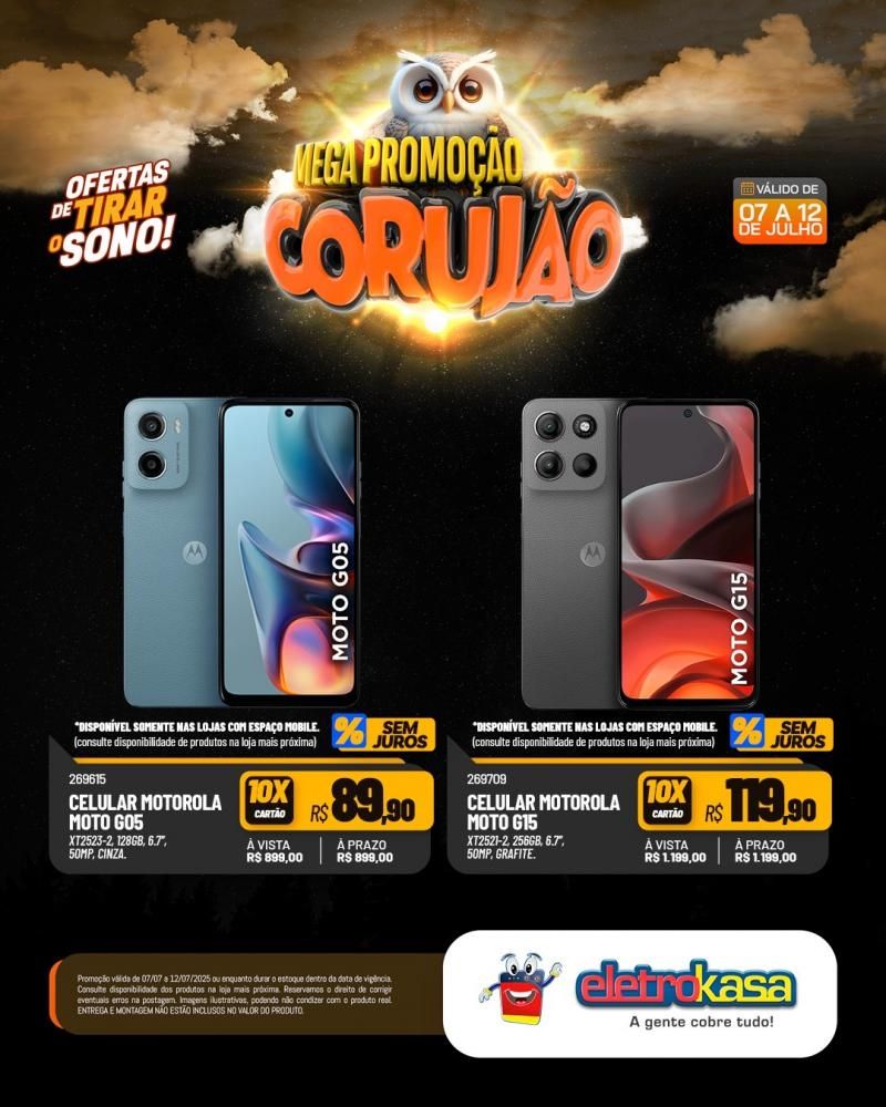 Ofertas de tirar o sono, na MEGAPROMOÇÃO CORUJÃO das lojas eletroKasa, em Rolim de Moura Ofertas de tirar o sono, na MEGAPROMOÇÃO CORUJÃO das lojas eletroKasa, em Rolim de Moura