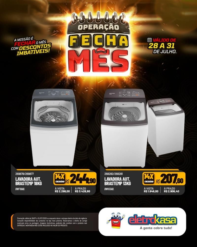 OPERAÇÃO FECHA MÊS com descontos imbatíveis, nas lojas eletroKasa, em Rolim De Moura OPERAÇÃO FECHA MÊS com descontos imbatíveis, nas lojas eletroKasa, em Rolim De Moura