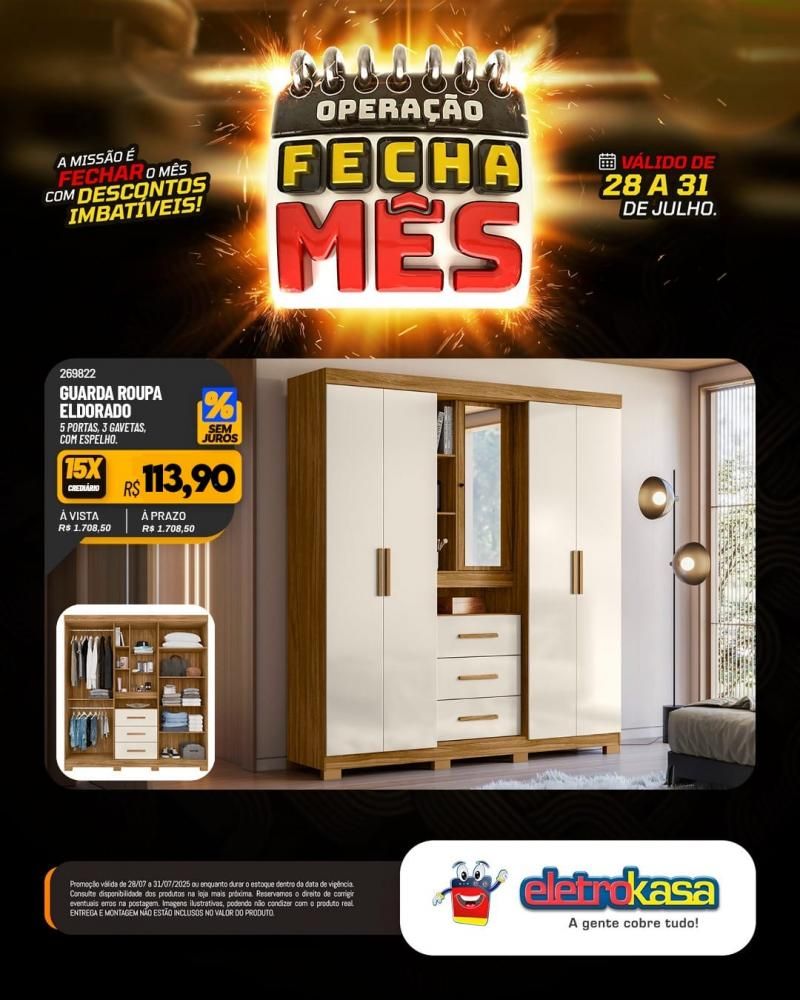 OPERAÇÃO FECHA MÊS com descontos imbatíveis, nas lojas eletroKasa, em Rolim De Moura OPERAÇÃO FECHA MÊS com descontos imbatíveis, nas lojas eletroKasa, em Rolim De Moura