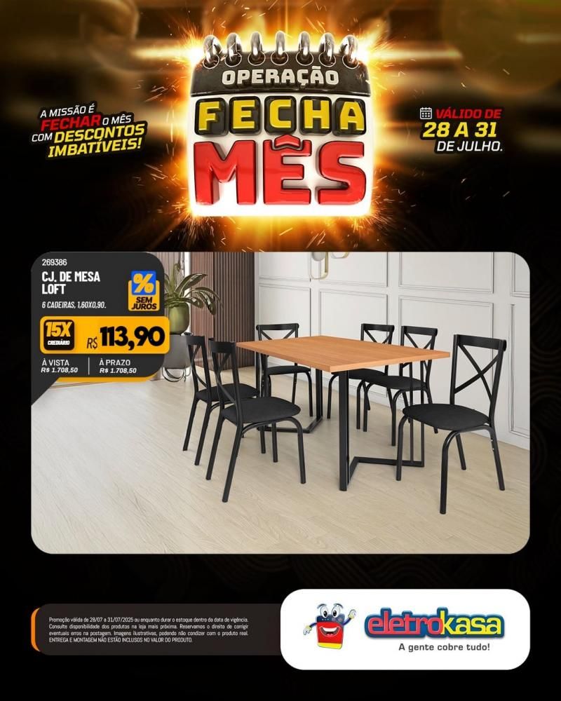 OPERAÇÃO FECHA MÊS com descontos imbatíveis, nas lojas eletroKasa, em Rolim De Moura OPERAÇÃO FECHA MÊS com descontos imbatíveis, nas lojas eletroKasa, em Rolim De Moura