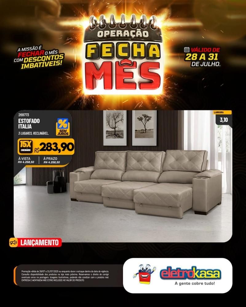 OPERAÇÃO FECHA MÊS com descontos imbatíveis, nas lojas eletroKasa, em Rolim De Moura OPERAÇÃO FECHA MÊS com descontos imbatíveis, nas lojas eletroKasa, em Rolim De Moura