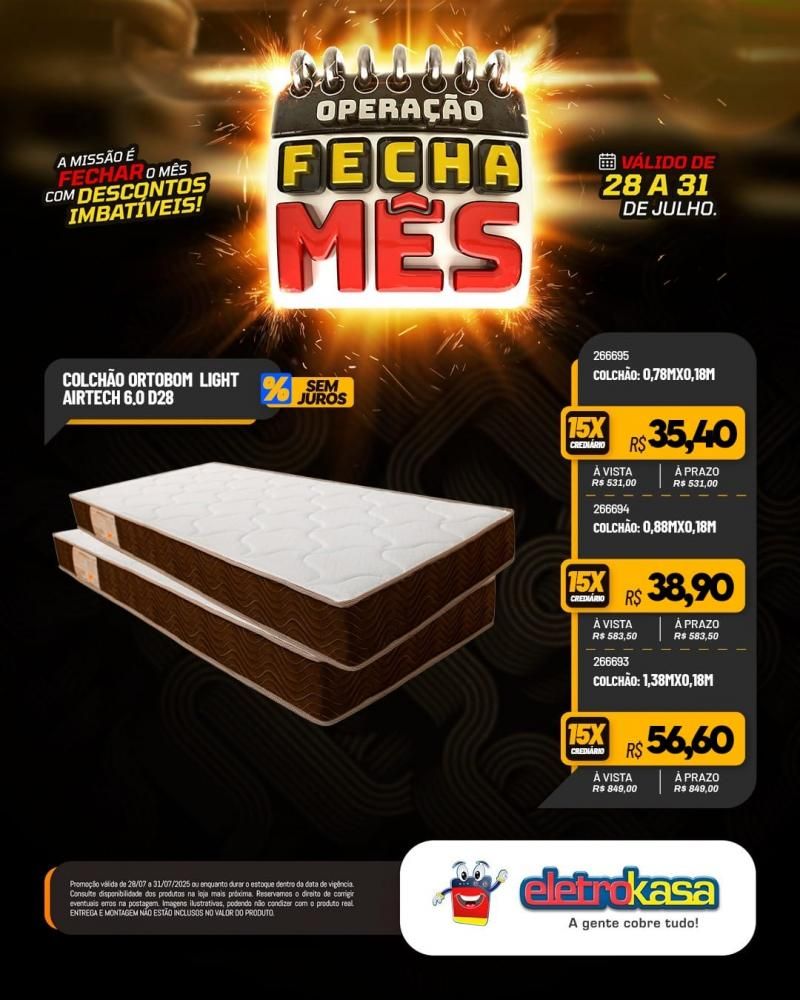 OPERAÇÃO FECHA MÊS com descontos imbatíveis, nas lojas eletroKasa, em Rolim De Moura OPERAÇÃO FECHA MÊS com descontos imbatíveis, nas lojas eletroKasa, em Rolim De Moura