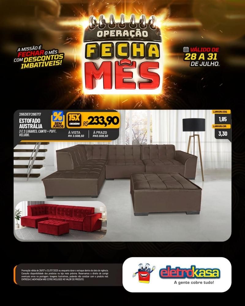 OPERAÇÃO FECHA MÊS com descontos imbatíveis, nas lojas eletroKasa, em Rolim De Moura OPERAÇÃO FECHA MÊS com descontos imbatíveis, nas lojas eletroKasa, em Rolim De Moura