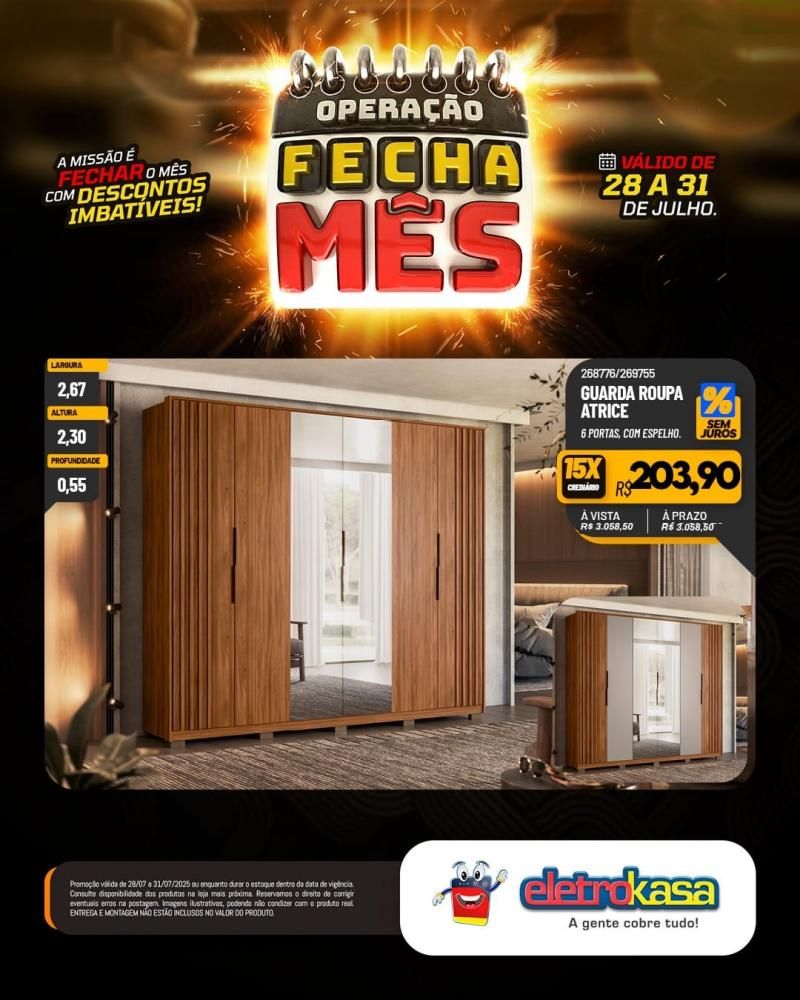 OPERAÇÃO FECHA MÊS com descontos imbatíveis, nas lojas eletroKasa, em Rolim De Moura OPERAÇÃO FECHA MÊS com descontos imbatíveis, nas lojas eletroKasa, em Rolim De Moura