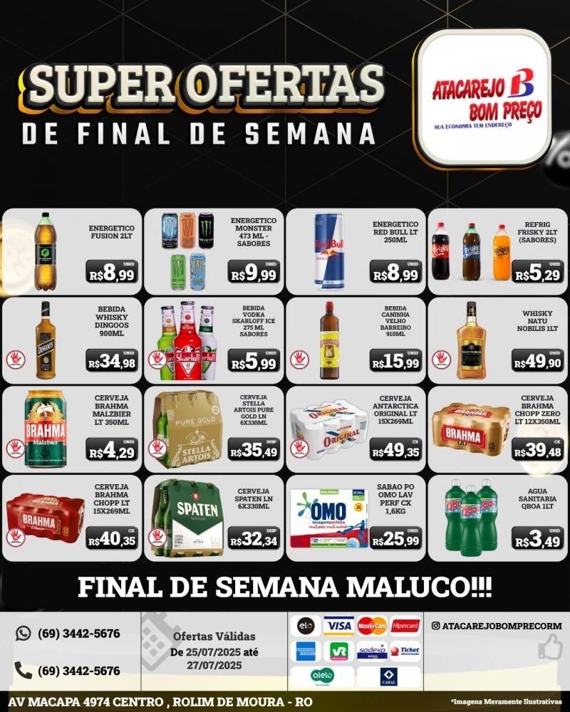 SUPER OFERTAS DE FINAL DE SEMANA no ATACAREJO BOM PREÇO, em Rolim de Moura SUPER OFERTAS DE FINAL DE SEMANA no ATACAREJO BOM PREÇO, em Rolim de Moura