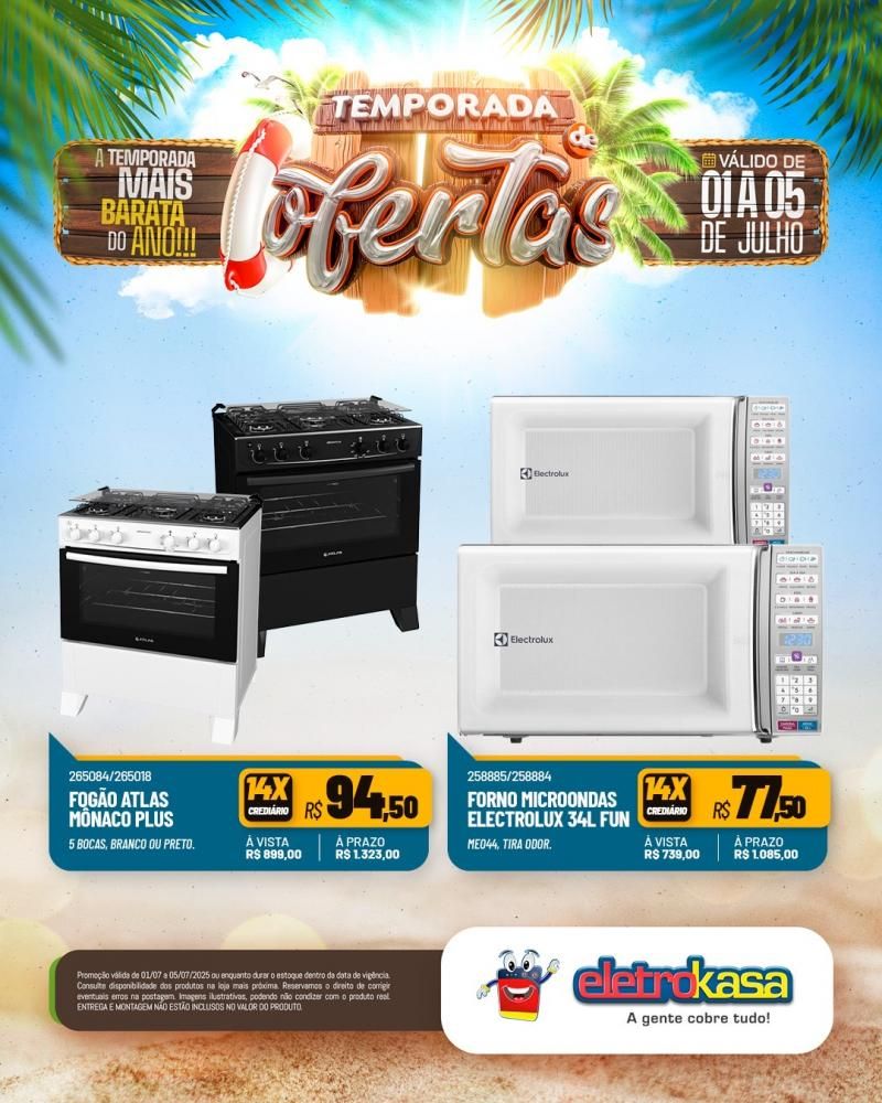 TEMPORADA DE GRANDES OFERTAS nas lojas eletroKasa, em Rolim de Moura TEMPORADA DE GRANDES OFERTAS nas lojas eletroKasa, em Rolim de Moura