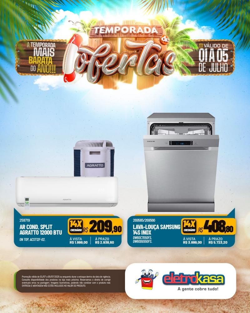 TEMPORADA DE GRANDES OFERTAS nas lojas eletroKasa, em Rolim de Moura TEMPORADA DE GRANDES OFERTAS nas lojas eletroKasa, em Rolim de Moura