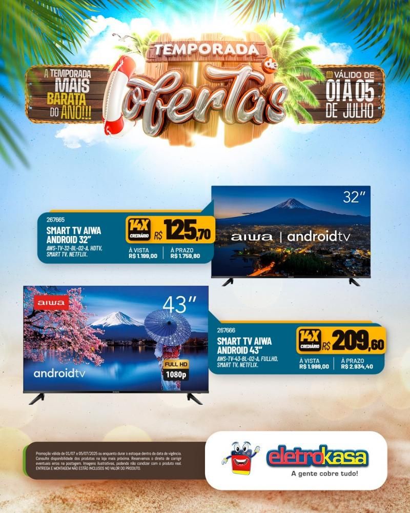 TEMPORADA DE GRANDES OFERTAS nas lojas eletroKasa, em Rolim de Moura TEMPORADA DE GRANDES OFERTAS nas lojas eletroKasa, em Rolim de Moura