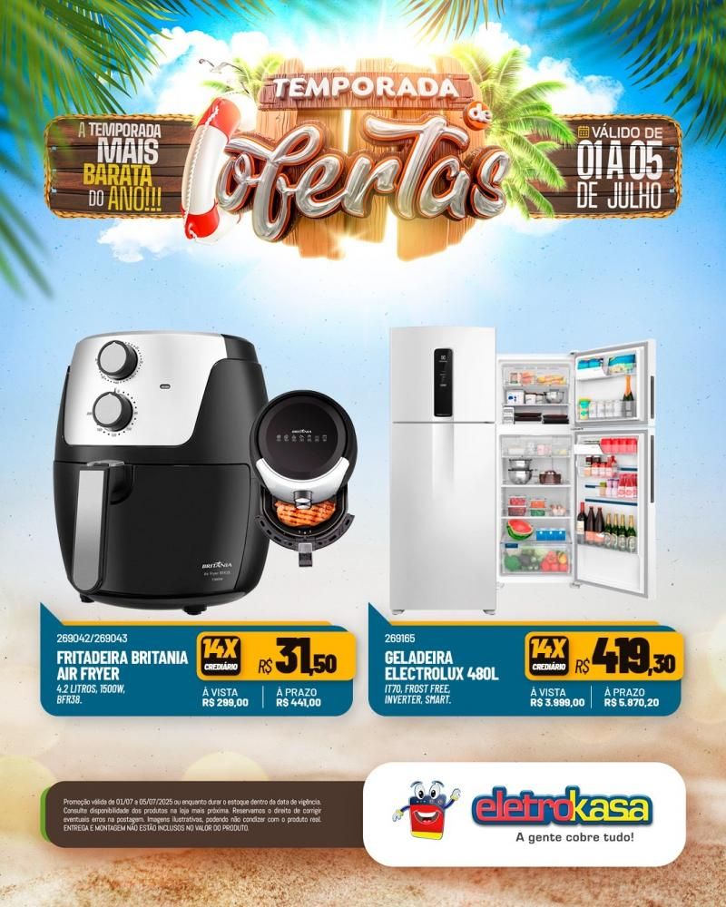 TEMPORADA DE GRANDES OFERTAS nas lojas eletroKasa, em Rolim de Moura TEMPORADA DE GRANDES OFERTAS nas lojas eletroKasa, em Rolim de Moura
