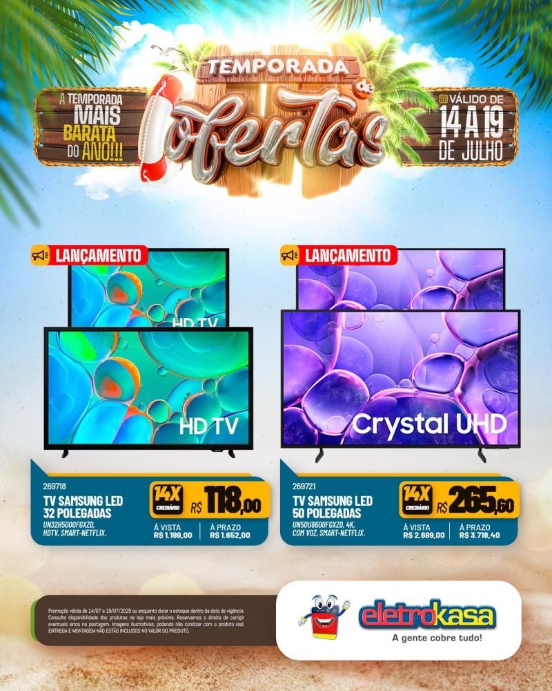 TEMPORADA DE GRANDES OFERTAS nas lojas eletroKasa, em Rolim de Moura TEMPORADA DE GRANDES OFERTAS nas lojas eletroKasa, em Rolim de Moura