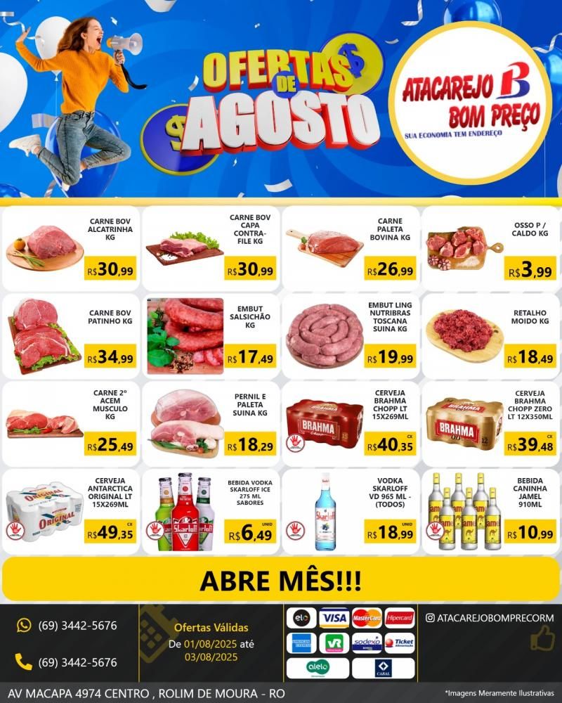 Aproveite as ofertas deste domingo, no ATACAREJO BOM PREÇO, em Rolim de Moura Aproveite as ofertas deste domingo, no ATACAREJO BOM PREÇO, em Rolim de Moura
