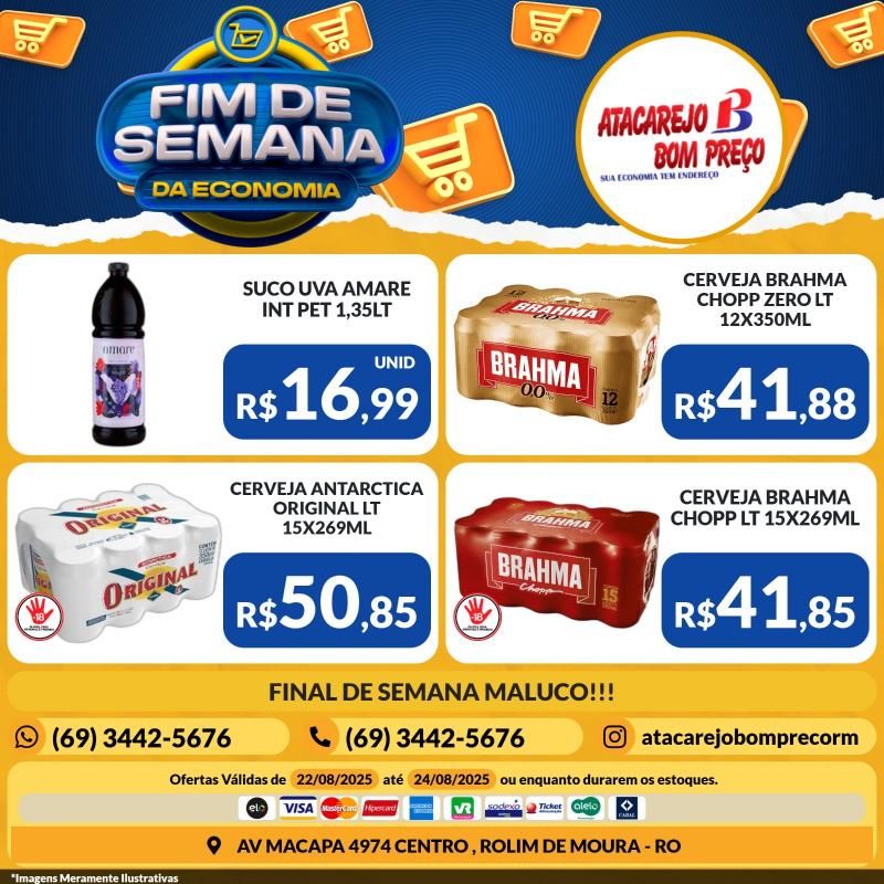 FIM DE SEMANA DA ECONOMIA no ATACAREJO BOM PREÇO, em Rolim de Moura FIM DE SEMANA DA ECONOMIA no ATACAREJO BOM PREÇO, em Rolim de Moura