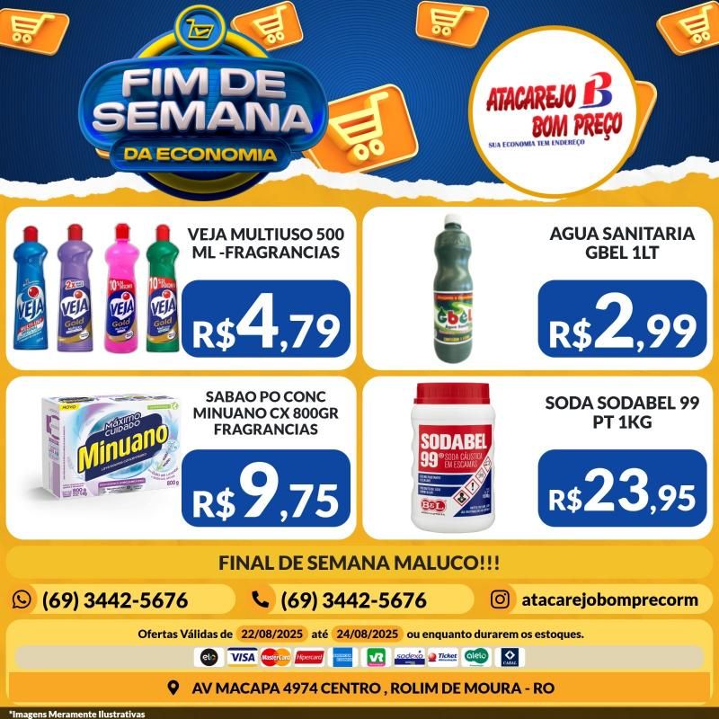 FIM DE SEMANA DA ECONOMIA no ATACAREJO BOM PREÇO, em Rolim de Moura FIM DE SEMANA DA ECONOMIA no ATACAREJO BOM PREÇO, em Rolim de Moura