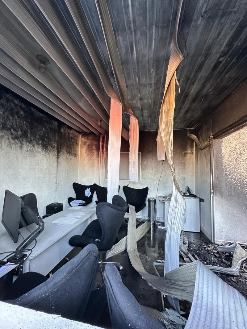 Incêndio atinge base da SAAE em Cacoa Incêndio atinge base da SAAE em Cacoa