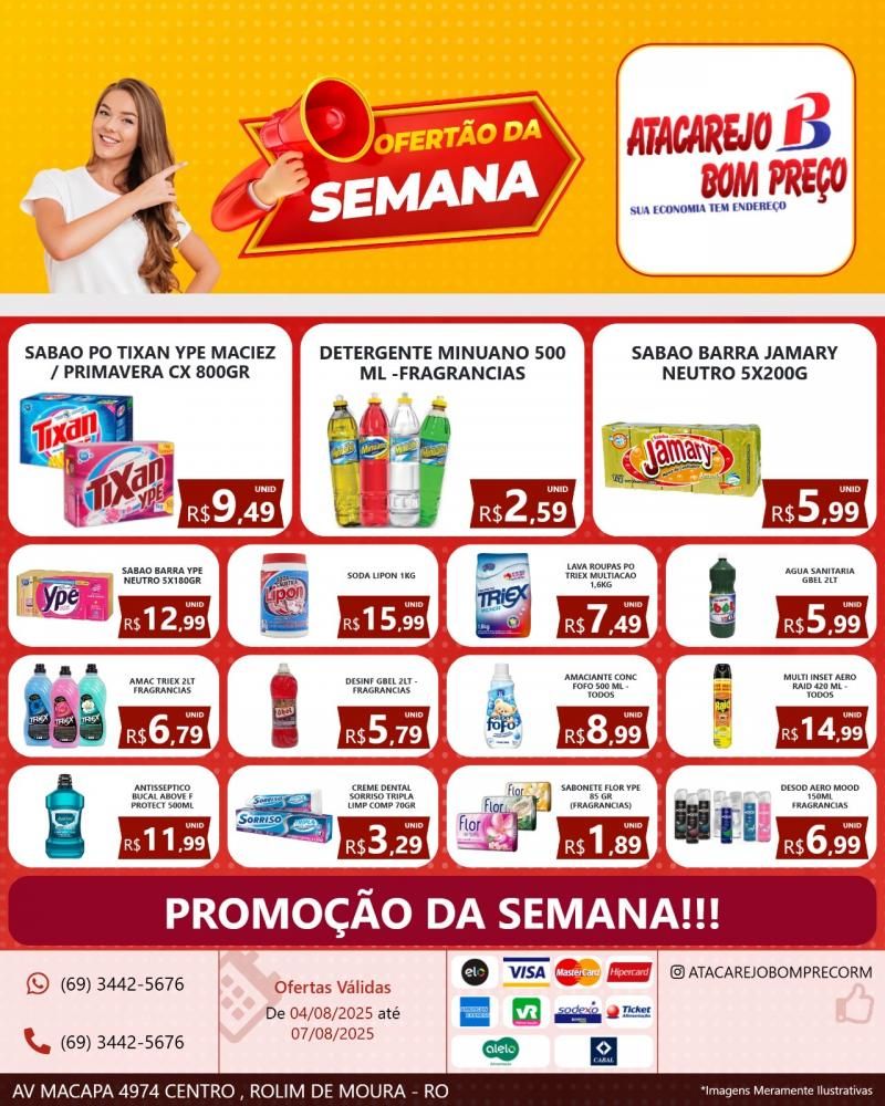 OFERTAS DA SEMANA, no ATACAREJO BOM PREÇO, em Rolim de Moura OFERTAS DA SEMANA, no ATACAREJO BOM PREÇO, em Rolim de Moura