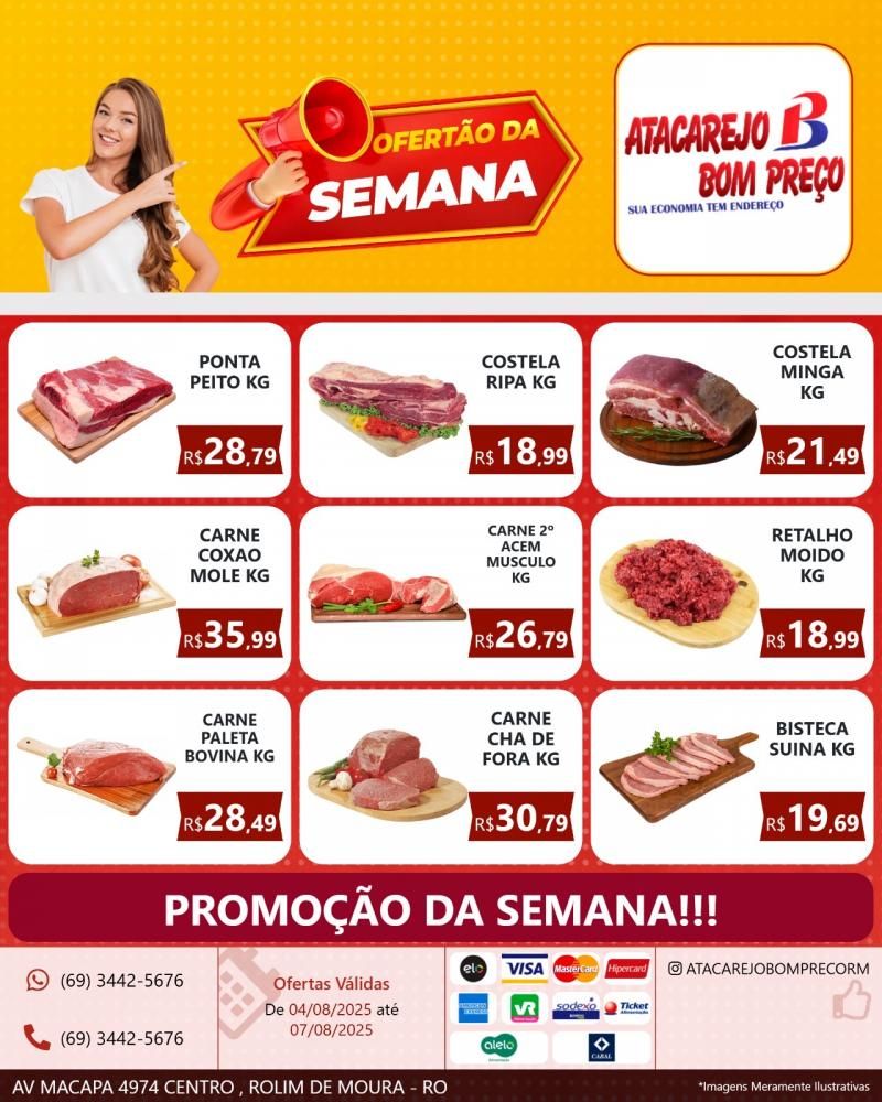 OFERTAS DA SEMANA, no ATACAREJO BOM PREÇO, em Rolim de Moura OFERTAS DA SEMANA, no ATACAREJO BOM PREÇO, em Rolim de Moura