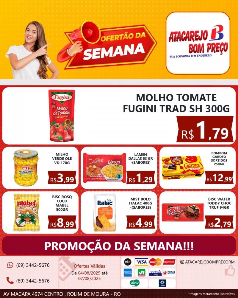 OFERTAS DA SEMANA, no ATACAREJO BOM PREÇO, em Rolim de Moura OFERTAS DA SEMANA, no ATACAREJO BOM PREÇO, em Rolim de Moura