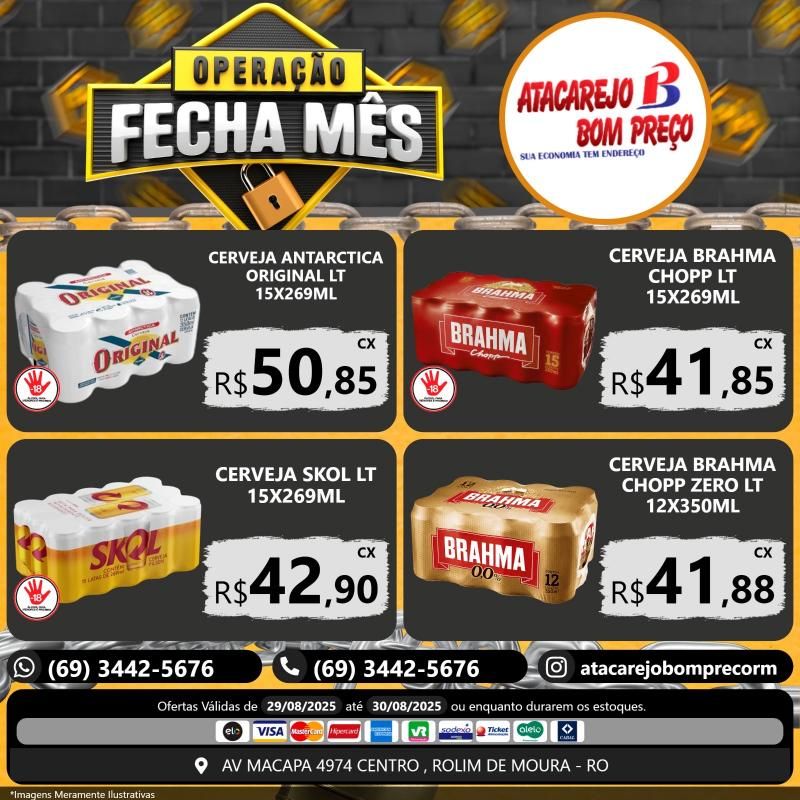 Ofertas imperdíveis no FECHA MÊS ATACAREJO BOM PREÇO, em Rolim de Moura Ofertas imperdíveis no FECHA MÊS ATACAREJO BOM PREÇO, em Rolim de Moura