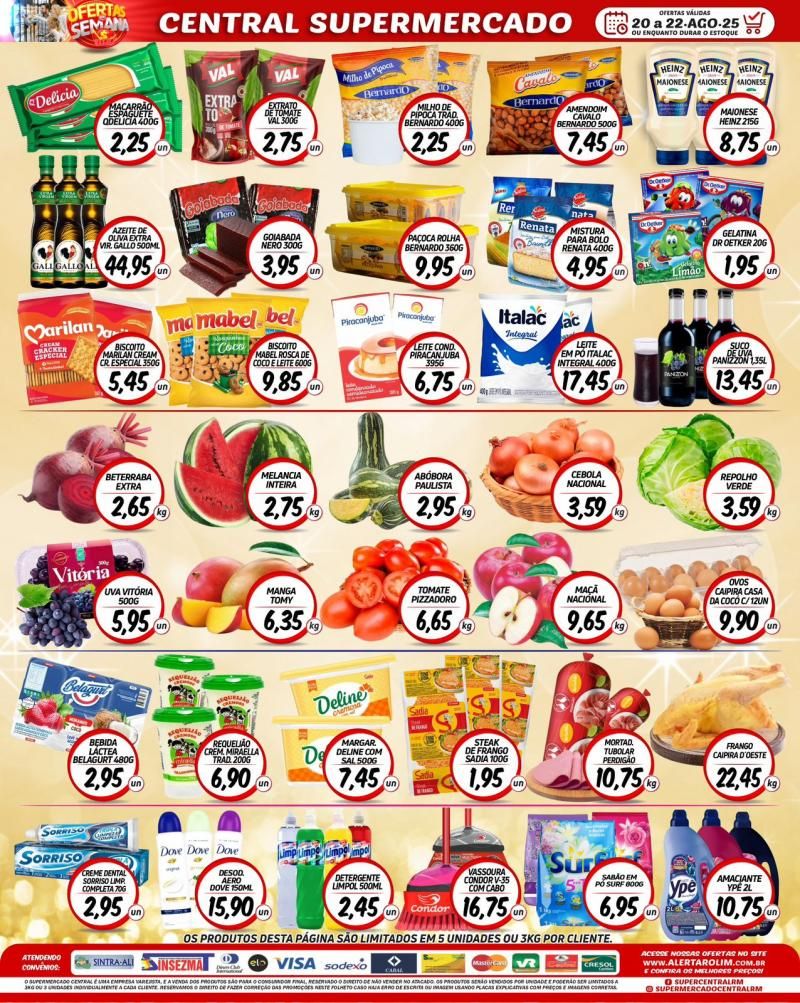 Ofertas Supermercado Central de Rolim de Moura Ofertas Supermercado Central de Rolim de Moura