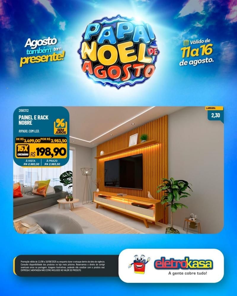 PAPAI NOEL DE AGOSTO chegou na EletroKasa PAPAI NOEL DE AGOSTO chegou na EletroKasa