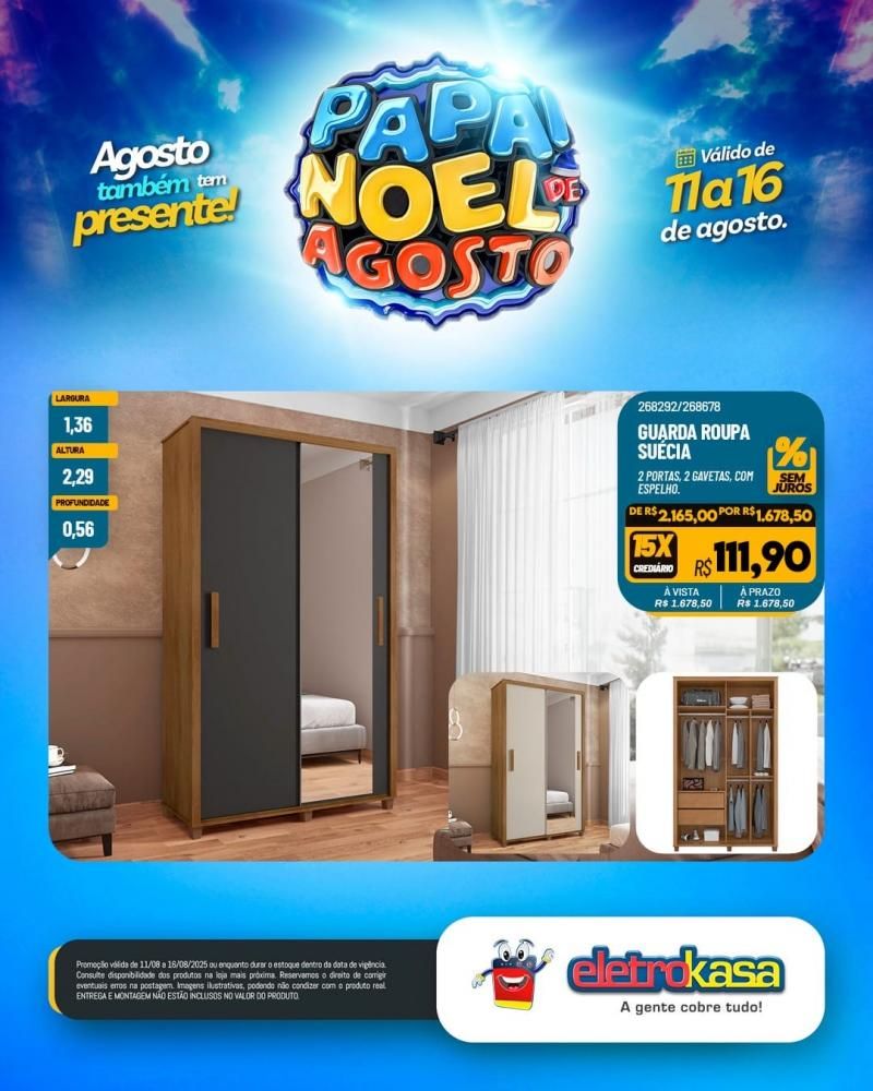 PAPAI NOEL DE AGOSTO chegou na EletroKasa PAPAI NOEL DE AGOSTO chegou na EletroKasa