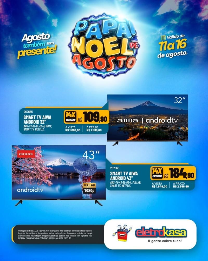 PAPAI NOEL DE AGOSTO chegou na EletroKasa PAPAI NOEL DE AGOSTO chegou na EletroKasa