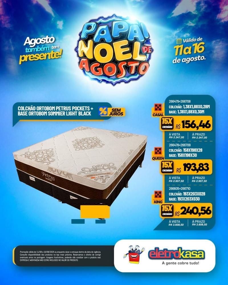 PAPAI NOEL DE AGOSTO chegou na EletroKasa PAPAI NOEL DE AGOSTO chegou na EletroKasa