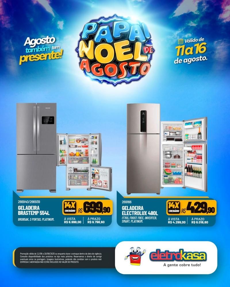 PAPAI NOEL DE AGOSTO chegou na EletroKasa PAPAI NOEL DE AGOSTO chegou na EletroKasa