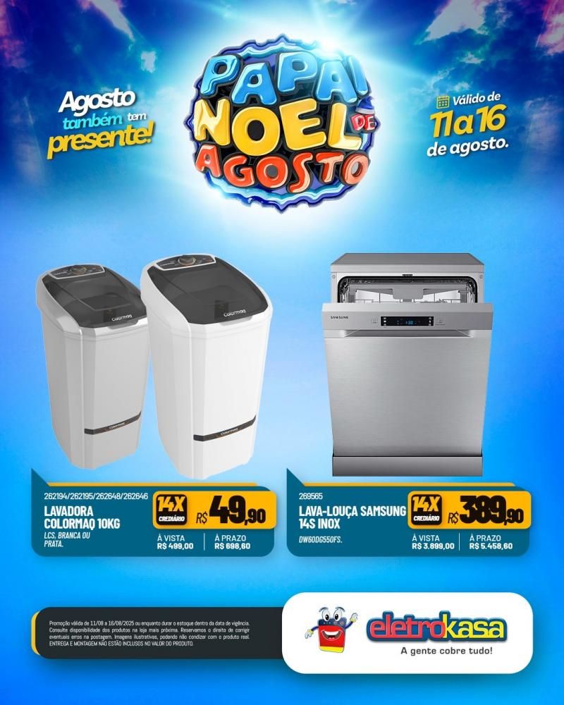 PAPAI NOEL DE AGOSTO chegou na EletroKasa PAPAI NOEL DE AGOSTO chegou na EletroKasa