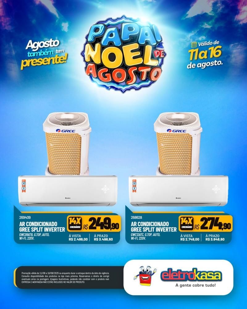 PAPAI NOEL DE AGOSTO chegou na EletroKasa PAPAI NOEL DE AGOSTO chegou na EletroKasa