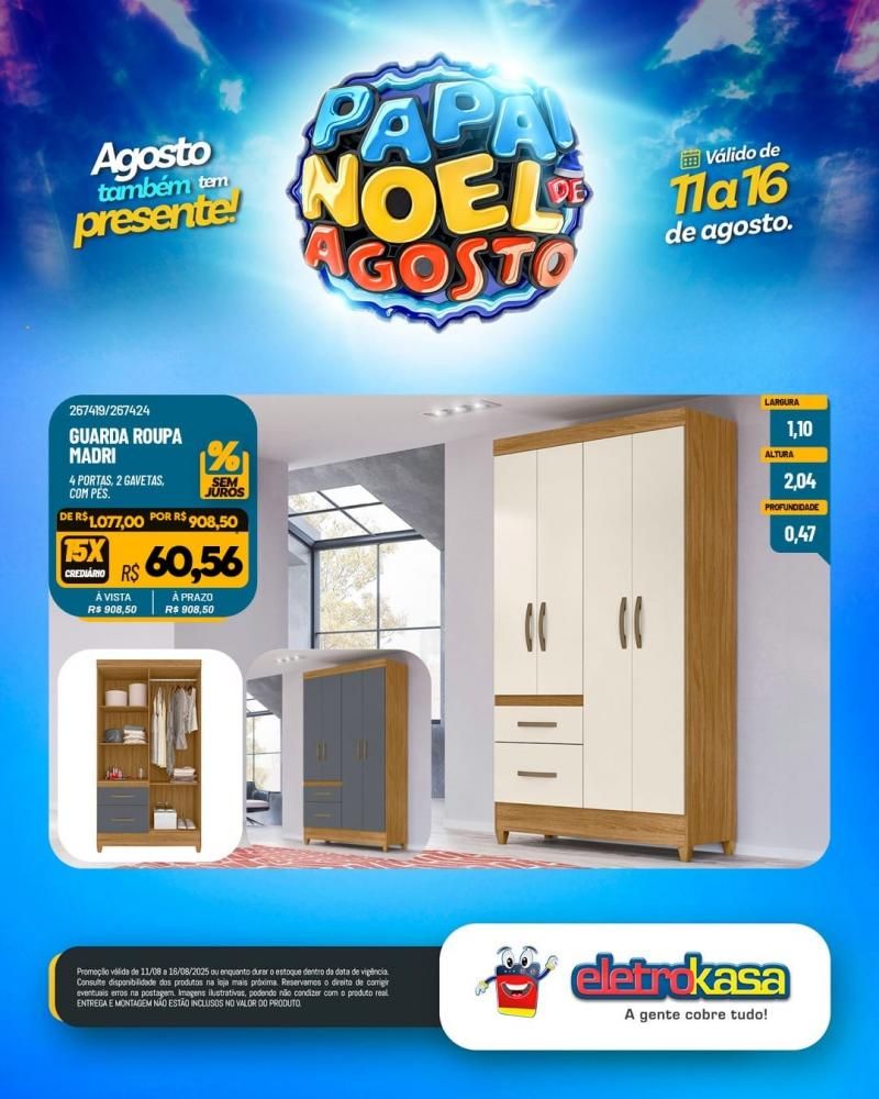 PAPAI NOEL DE AGOSTO chegou na EletroKasa PAPAI NOEL DE AGOSTO chegou na EletroKasa