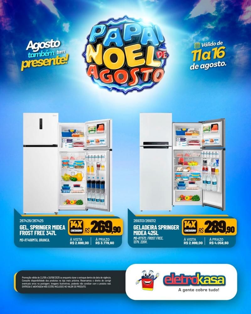 PAPAI NOEL DE AGOSTO chegou na EletroKasa PAPAI NOEL DE AGOSTO chegou na EletroKasa