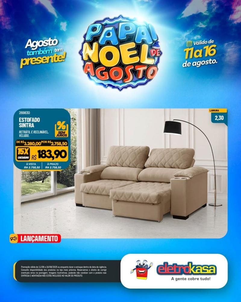 PAPAI NOEL DE AGOSTO chegou na EletroKasa PAPAI NOEL DE AGOSTO chegou na EletroKasa