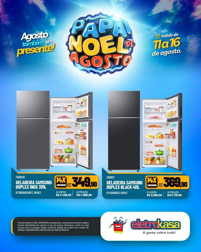 PAPAI NOEL DE AGOSTO chegou na EletroKasa PAPAI NOEL DE AGOSTO chegou na EletroKasa