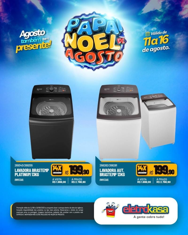 PAPAI NOEL DE AGOSTO chegou na EletroKasa PAPAI NOEL DE AGOSTO chegou na EletroKasa