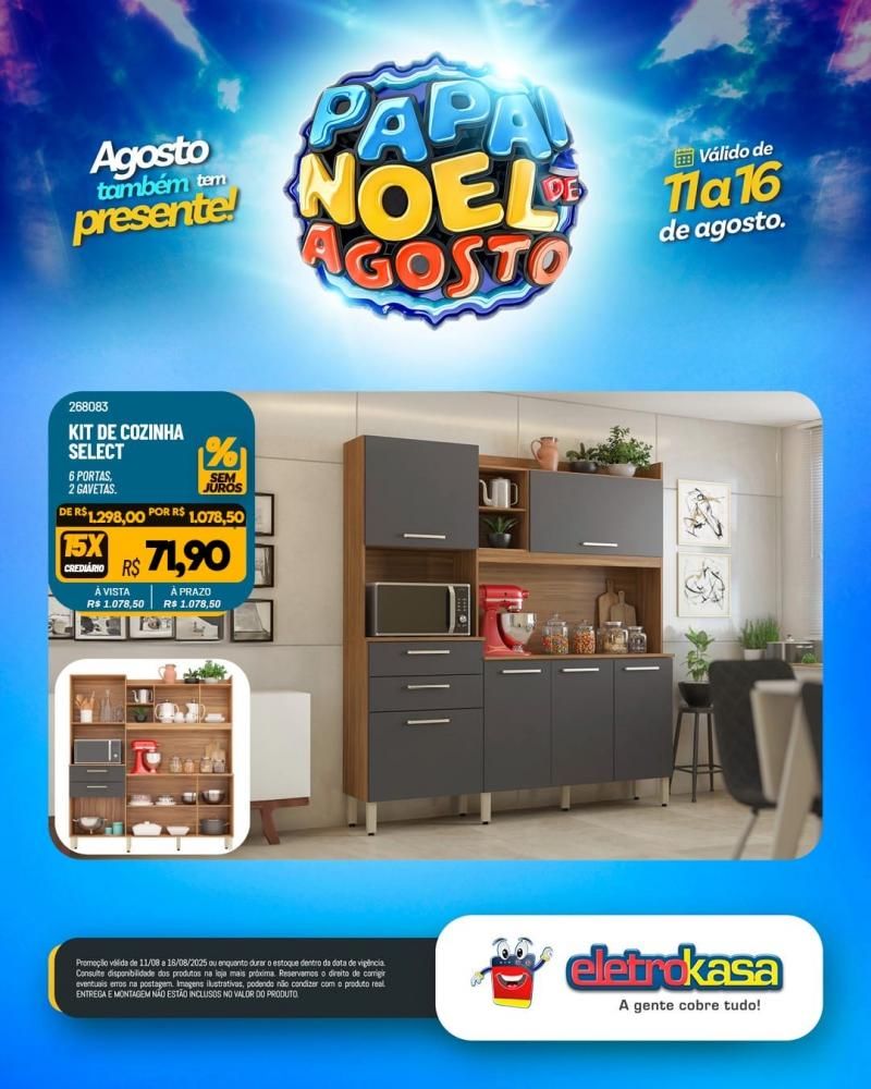 PAPAI NOEL DE AGOSTO chegou na EletroKasa PAPAI NOEL DE AGOSTO chegou na EletroKasa