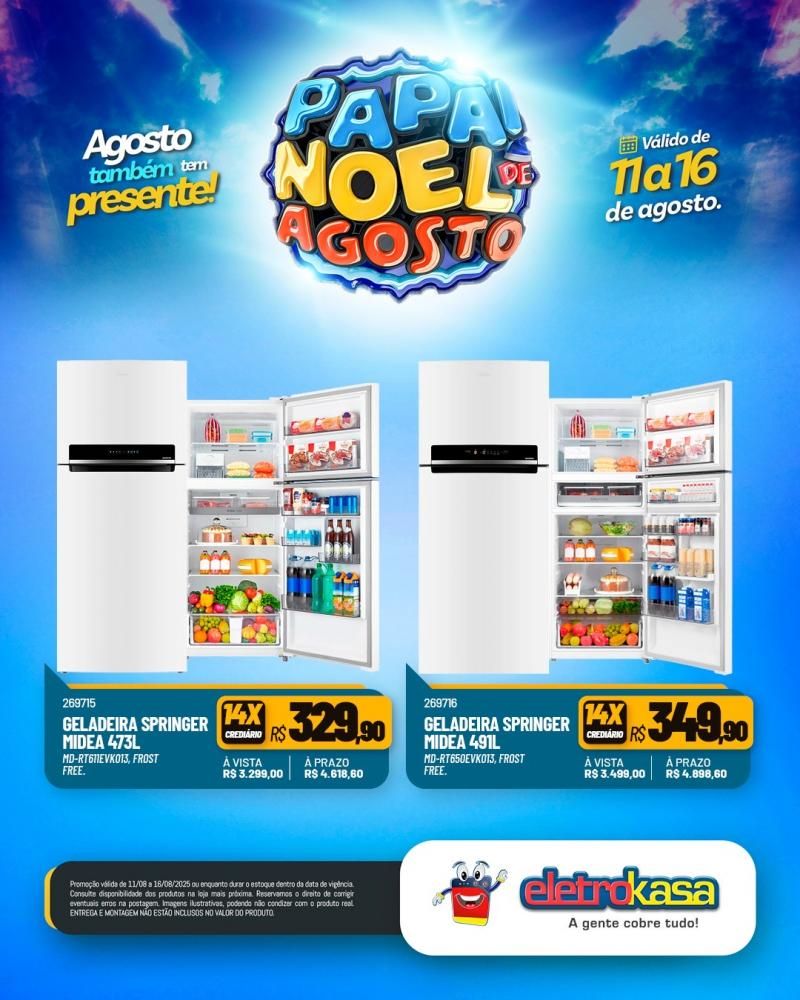 PAPAI NOEL DE AGOSTO chegou na EletroKasa PAPAI NOEL DE AGOSTO chegou na EletroKasa