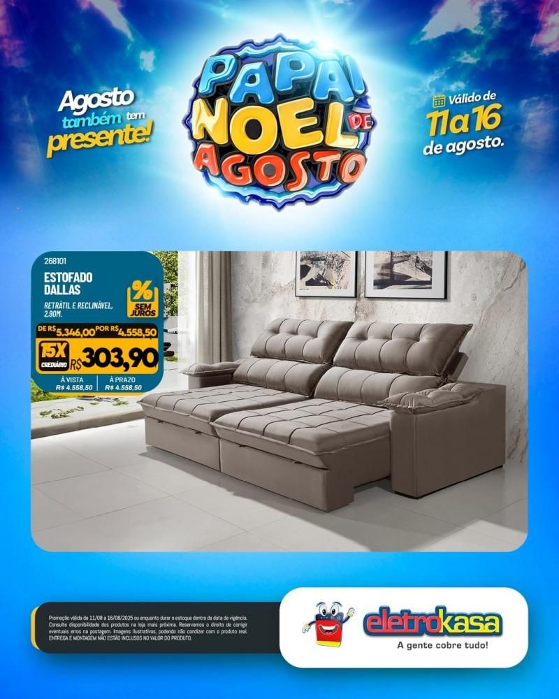 PAPAI NOEL DE AGOSTO chegou na EletroKasa PAPAI NOEL DE AGOSTO chegou na EletroKasa