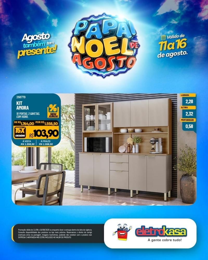 PAPAI NOEL DE AGOSTO chegou na EletroKasa PAPAI NOEL DE AGOSTO chegou na EletroKasa