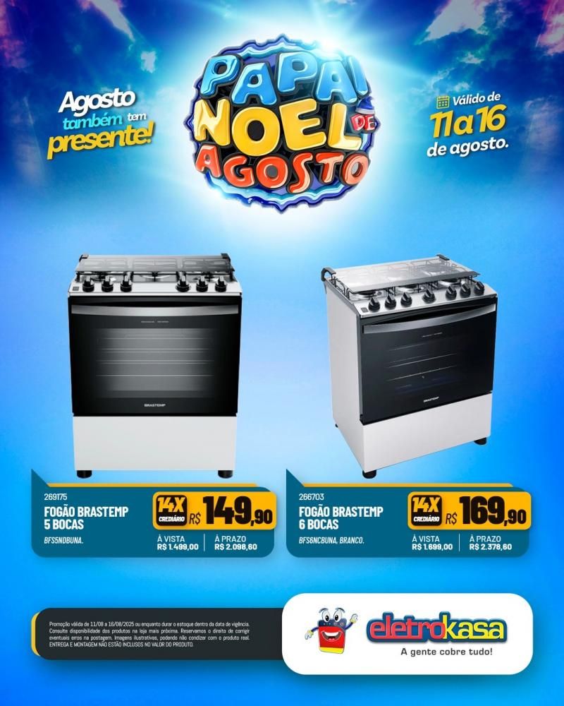 PAPAI NOEL DE AGOSTO chegou na EletroKasa PAPAI NOEL DE AGOSTO chegou na EletroKasa