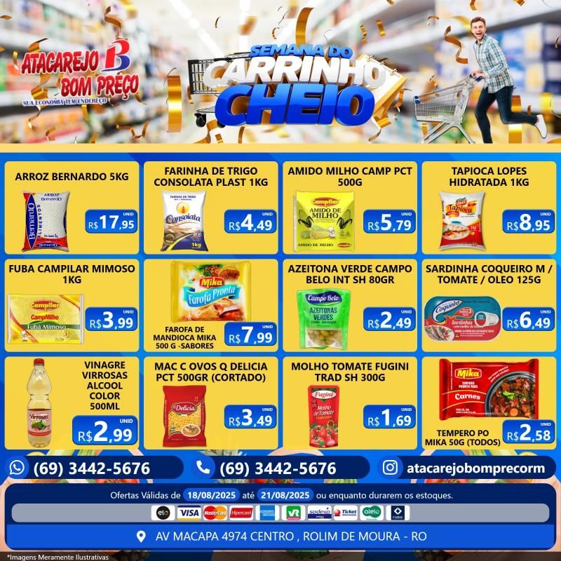 Semana do Carrinho Cheio no Atacarejo Bom Preço Semana do Carrinho Cheio no Atacarejo Bom Preço