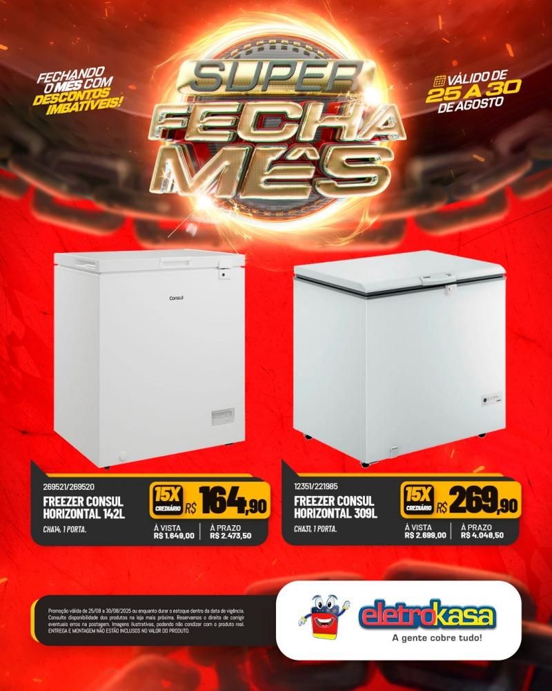 Super FECHA MÊS com descontos imbatíveis nas lojas ELETROKASA, em Rolim de Moura Super FECHA MÊS com descontos imbatíveis nas lojas ELETROKASA, em Rolim de Moura
