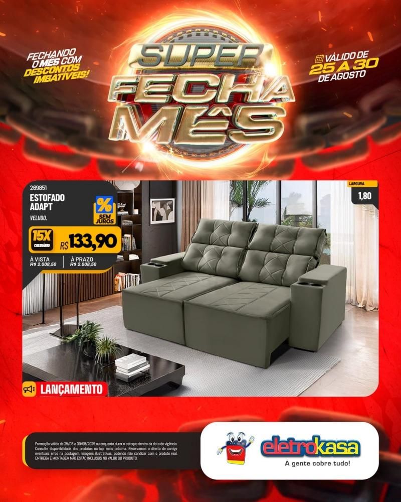 Super FECHA MÊS com descontos imbatíveis nas lojas ELETROKASA, em Rolim de Moura Super FECHA MÊS com descontos imbatíveis nas lojas ELETROKASA, em Rolim de Moura
