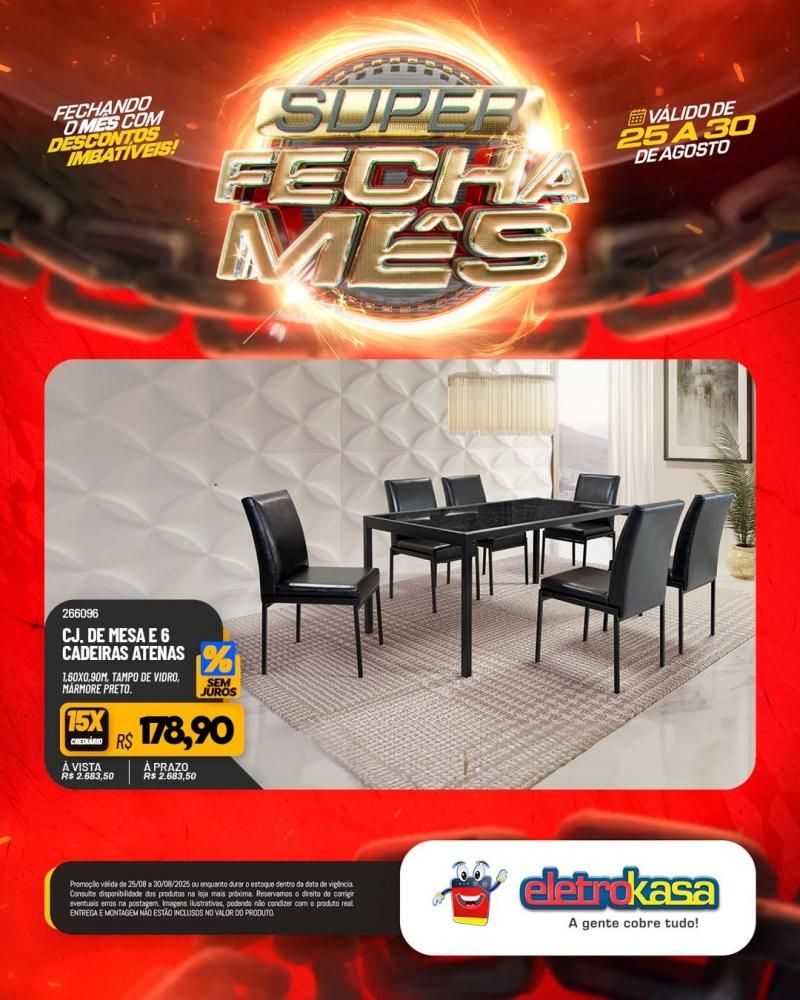 Super FECHA MÊS com descontos imbatíveis nas lojas ELETROKASA, em Rolim de Moura Super FECHA MÊS com descontos imbatíveis nas lojas ELETROKASA, em Rolim de Moura
