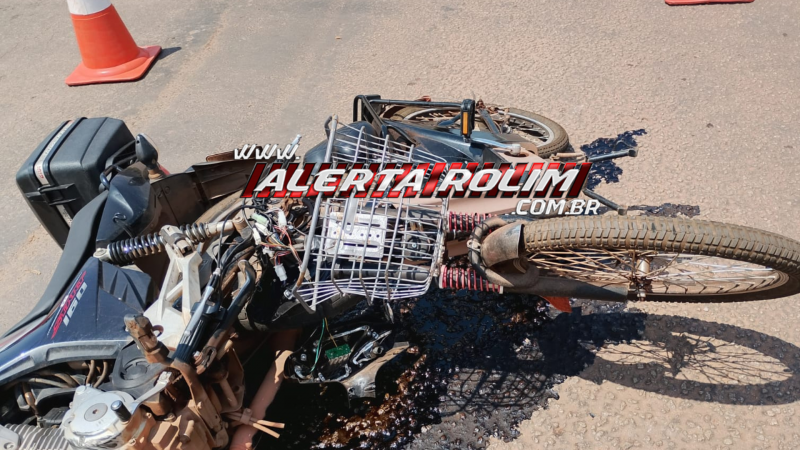 Acidente entre moto e bicicleta elétrica deixa jovem ferida no centro de Rolim de Moura Acidente entre moto e bicicleta elétrica deixa jovem ferida no centro de Rolim de Moura