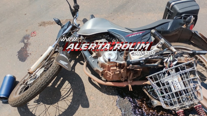 Acidente entre moto e bicicleta elétrica deixa jovem ferida no centro de Rolim de Moura Acidente entre moto e bicicleta elétrica deixa jovem ferida no centro de Rolim de Moura
