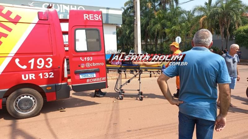 Colisão entre moto e bicicleta foi registrada nesta manhã no bairro Planalto, em Rolim de Moura Colisão entre moto e bicicleta foi registrada nesta manhã no bairro Planalto, em Rolim de Moura