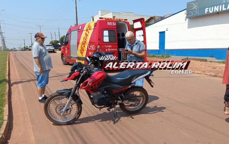 Colisão entre moto e bicicleta foi registrada nesta manhã no bairro Planalto, em Rolim de Moura Colisão entre moto e bicicleta foi registrada nesta manhã no bairro Planalto, em Rolim de Moura