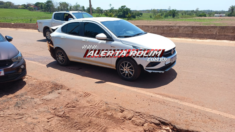 Colisão entre veículos é registrada na RO-383 em Rolim de Moura Colisão entre veículos é registrada na RO-383 em Rolim de Moura