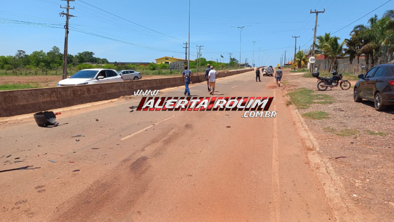 Colisão entre veículos é registrada na RO-383 em Rolim de Moura Colisão entre veículos é registrada na RO-383 em Rolim de Moura